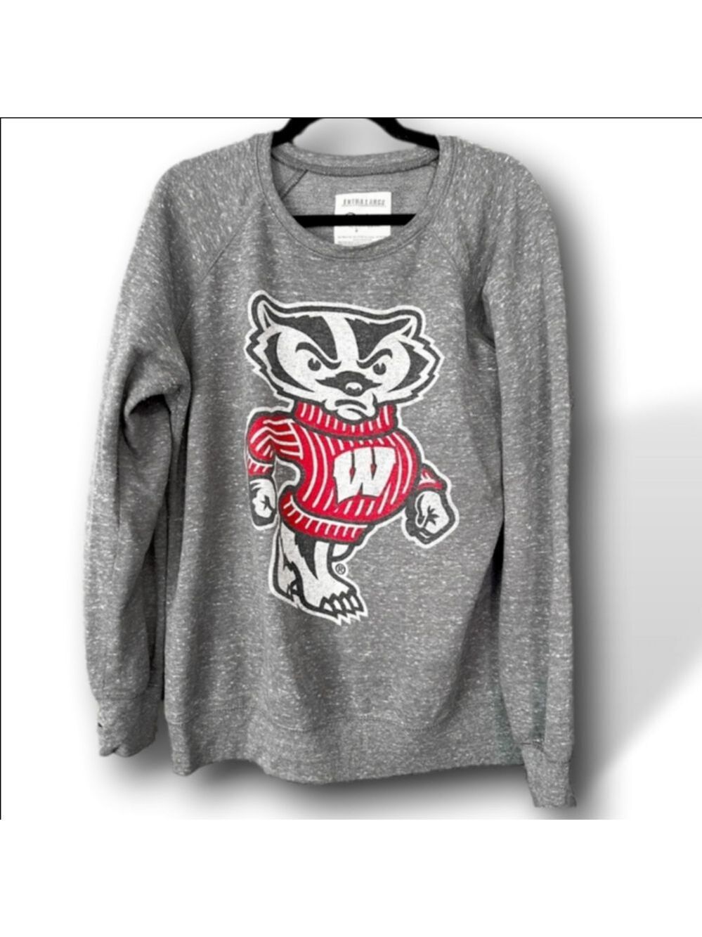 Gray Zephyr Women's Top with Red Graphic